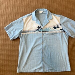 Light Blue Hawaiian Shirt